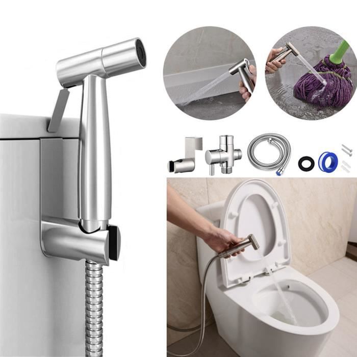 Handheld Spray Bidet COLD water with 7/8 Extension 6 inches COMPLETE SET